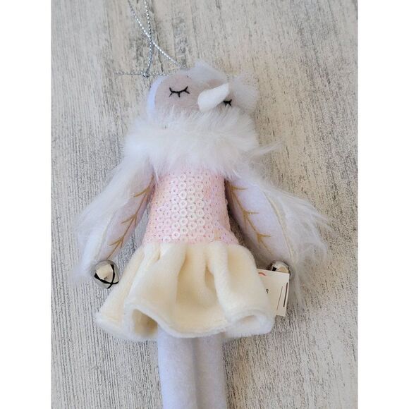 Target owl ballerina Bell sequin‎ ornament Xmas deco - Picture 3 of 6